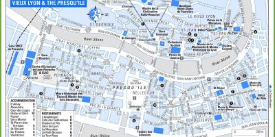 Karte vieux Lyon