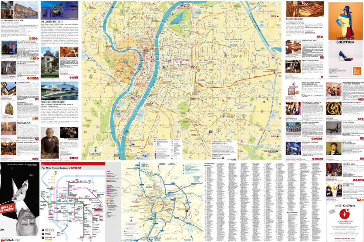 Lyon tūrisma informācijas karte