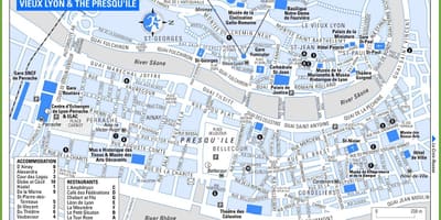 Kartes vecrīgas Lyon francija