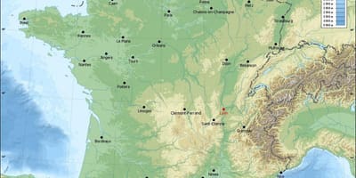 Karte Lyon geographic