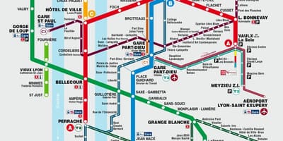 Lyon metro karte