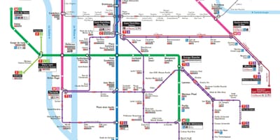 Lyon tranzīta karte