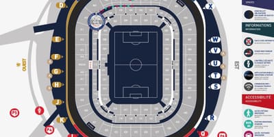 Karte Lyon stadions